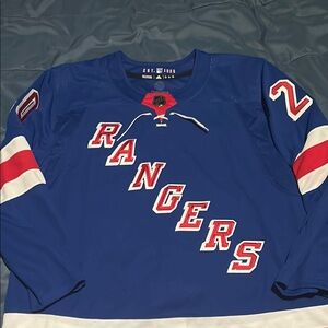 Adidas Blue Hockey Jersey with Red and White Accents